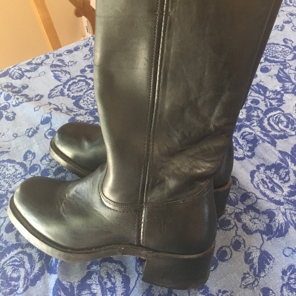 Frye 14L campus black boots, 8